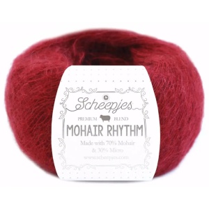 Fir de tricotat premium Mohair Rhythm 25g - Culoare Tango