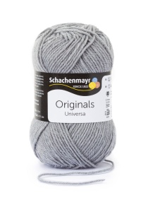 Fire lana si acril Universa - Light Grey Heather 00190