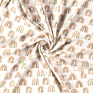 Jerse bumbac digital print - Macrame Rainbows - Img 2