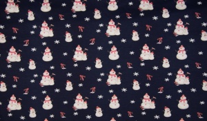 Jerse Bumbac imprimat - Snowman Navy - Img 2
