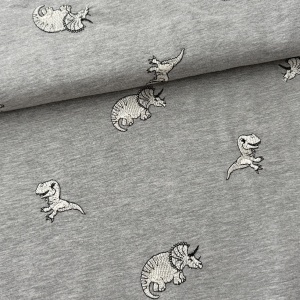 Jerse cu broderie - Dino Grey [KC8234-265]