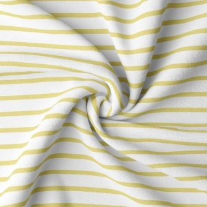 Jerse de bumbac - Breton Stripes Vanille [90691]