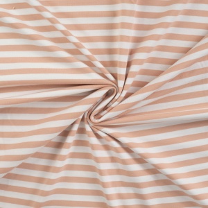 Jerse de bumbac - Yarn Died Stripes Salmon