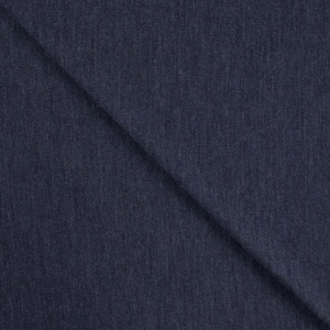Jersey din lana merinos 100% – Navy Melange - cupon 45cm - Img 4
