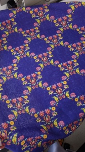 Material 100% In Imprimat - Bright Florals Blue - Img 5