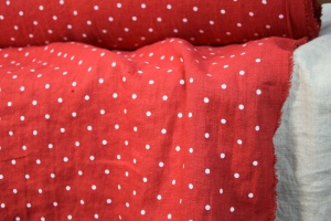 Material 100% In prespalat - Mini Dots Red - Img 4