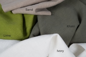 Material 100% In Prespalat Stonewashed - Khaki - Img 2