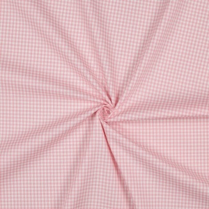 Material bumbac tesut yarn dyed - Vichy Rosa 2.7mm - Img 2