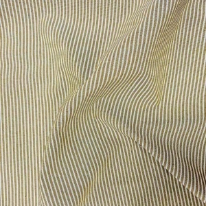Material Bumbac Yarn Dyed Stripes - Ochre