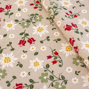 Material Canvas natur - Edelweiss Field