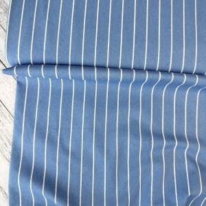 Material Chambray bumbac - Denim Stripes Blue - Img 3