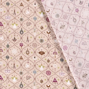 Material Craciun Poplin - Foil Deco Pink - Img 2