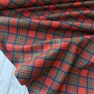 Material Craciun Poplin - Tartan Diagonal - cupon 90 cm - Img 2