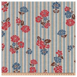 Material home decor - Floral Stripes - Img 3