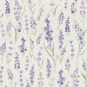 Material Home Decor - Watercolour Lavender Field