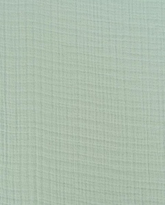 Muselina din bumbac in 6 straturi - Vintage Green - Img 3
