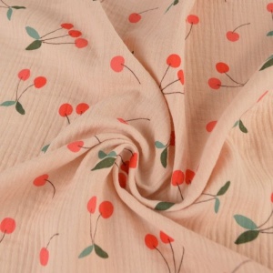 Muselina imprimata - Clafoutis Rose - Img 2