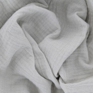 Muselina Uni - Gris Clair - cupon 80 cm