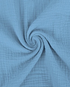 Muselina Uni latime 280 cm - Jeans Blue