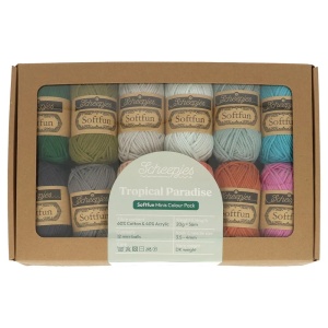 Pachet 12 sculuri x 20 gr - Scheepjes Softfun - Tropical Paradise - Img 2