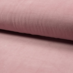 Plush bumbac Nicky Velour - Dusty Pink - cupon 55cm
