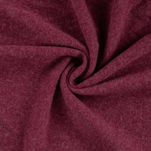 Polar fleece din lana merinos 100% – Bordeaux Melange - Img 2