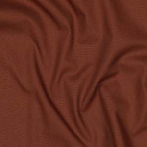 Poplin bumbac uni - Dark Cognac