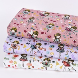 Poplin imprimat - Magical Garden Lilac - Img 2