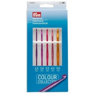 Set de 5 crosete metalice Prym, 2.5 - 5 mm - multicolor - Img 2