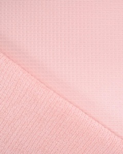 Tesatura prosop Waffle Terry - Rose Blush - Img 2