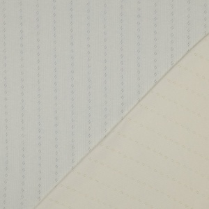 Tricot 100% bumbac - Pointoille Stripe Off-White - Img 5