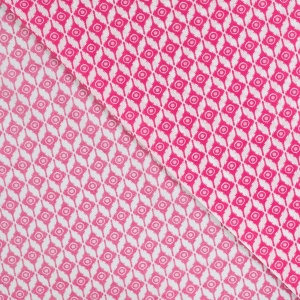 Voal batist de bumbac - Enjoy Abstract Fuchsia - Img 4
