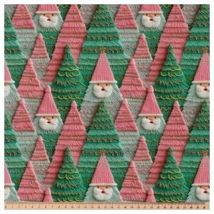 Bumbac imprimat digital - Embroidery Forest - Img 3
