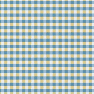 Bumbac imprimat in carouri - Checks Bleu