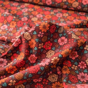 Bumbac Reiat Velur Babycord - Autumn Flowers