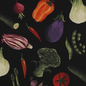 Canvas imprimat digital - Vegetables black - Img 2
