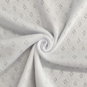 Cupon 22cm - Tricot 100% bumbac - Pointoille White - Img 2