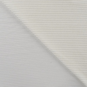Cupon 55 cm - Jerse velur din bumbac - Ecru - Img 2