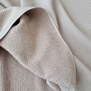 Cupon 60 cm - Tesatura prosop Waffle Terry - Sand - Img 2