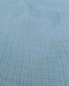 Cupon 60cm - Muselina din bumbac in 6 straturi - Blue Jeans - Img 2