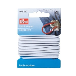 Elastic snur alb - pachet 3 m - Img 1