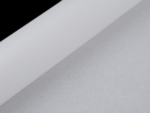 Etamina pentru brodat Kanava Alb - 50 cm latime