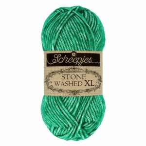 Fir bumbac melanj Stone Washed XL - Malachite 865