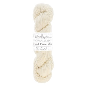 Fir din lana pentru vopsit manual - Scheepjes Nakid Pure Wool DK Weight