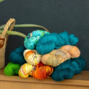 Fir din lana pentru vopsit manual - Scheepjes Nakid - Sock Yarn - Img 2