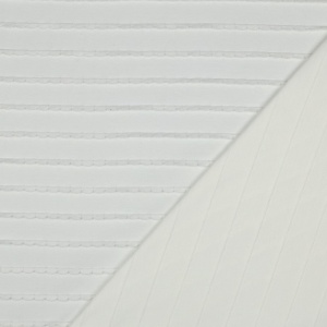 Jerse din bumbac cu volanase - White - Img 3