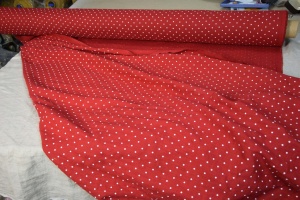 Material 100% In prespalat - Mini Dots Red - Img 5
