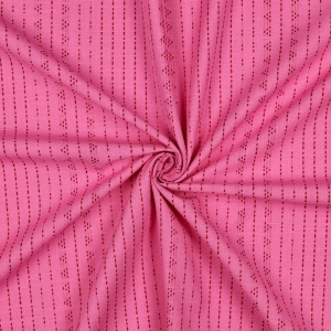 Material bumbac tesut yarn dyed - Dobby Fuchsia - Img 2