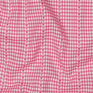 Material bumbac tesut yarn dyed - Hearts Pink