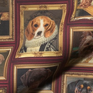 Material Home Decor Digital - Dogs Golden Age
